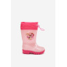 Vaikų Mergaitės Lietaus Batai Princesės Rožiniai Dazzly | Guminiai batai vaikams | jai24.lt