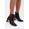 Moteriški aukšto kulno batai iš ekologiškos odos juodi Camilyn | Auliniai batai moterims | jai24.lt