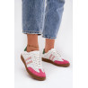 Oda perforuoti moteriški sportbačiai Zazoo N1318 Balta-Rožinė | Kedai | jai24.lt
