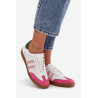 Oda perforuoti moteriški sportbačiai Zazoo N1318 Balta-Rožinė | Kedai | jai24.lt