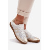 Oda perforuoti moteriški sportbačiai Zazoo N1318 Balta-Rožinė | Kedai | jai24.lt