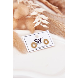 Auksiniai Auskarai Maži Žiedai Iš Nerūdijančio Plieno 202021