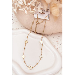 Vainikas su pakabukais iš nerūdijančio plieno auksinis 202036