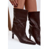 Slysti Moterų Kulniukai Ant Kulno Iš Ekologiškos Odos Šokoladas Norell | Auliniai batai moterims | jai24.lt