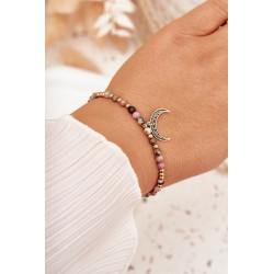 Apyrankė su karoliukais ir auksiniu mėnuliu 202051