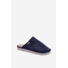 Papcie Męskie SOXO Klapki Z Futerkiem Granatowe 70103 | Šlepetės vyrams | jai24.lt