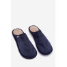 Papcie Męskie SOXO Klapki Z Futerkiem Granatowe 70103 | Šlepetės vyrams | jai24.lt