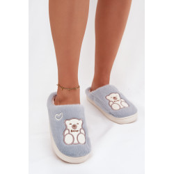 Pliušiniai šlepetės su lokiu mėlyna Noralie 202069