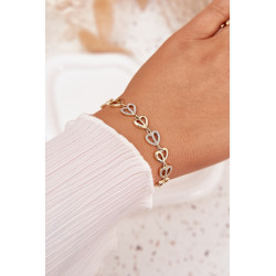 Chirurginio plieno apyrankė su cirkoniu auksinė 202094