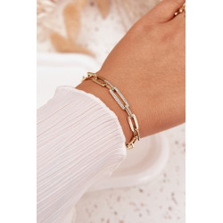 Moteriškas apyrankės grandinė iš chirurginio plieno auksas 202095