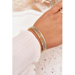 Moteriška tvirta auksinė apyrankė 202107