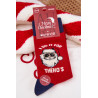 Vyrų Kalėdinės Kojinės Su Užrašu Ir Šypsena Kalėdų Senelis Tamsiai pilka | Kojinės vyrams | jai24.lt