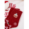 Vaikų Kalėdinės Kojinės Su Meškiu Alpaka Vilna Raudona | Kojinės moterims | jai24.lt