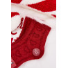 Vaikų Kalėdinės kojinės su širdelėmis Alpaka vilna Raudona | Kojinės moterims | jai24.lt