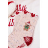 Vaikų Kalėdinės Kojinės Su Lokiu Ir Širdimis Alpaka Vilna Smėlio | Kojinės moterims | jai24.lt