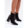 Moteriškos Kulniukais Bateliai Su Pamušalu Juodi Maloria | Auliniai batai moterims | jai24.lt