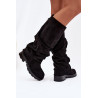 Moteriški Kulniukai Izoliuoti Užsisegti Su Rauktą Pašalinę Juostą Juodi Ilvessa | Ilgaauliai batai | jai24.lt