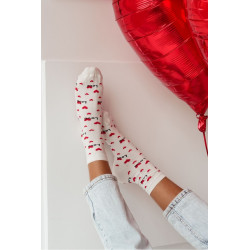 Moteriškos kojinės Love Ecru 202146