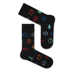 Vyrų kojinės Kontrolki Juodos 202154