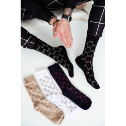 Raštuotos Vyrų Kojinės CC Juodos 202155