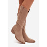 Moterų Kelių Bateliai Khaki Jazelle | Ilgaauliai batai | jai24.lt