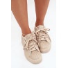 Puošti moteriški sportbačiai smėlio spalvos Calissea | Kedai | jai24.lt