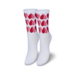 Moteriškos kojinės Širdelės Baltos 202194