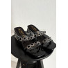 Moteriškos šlepetės su kristalais D&A MR1037-02 Juodos | Šlepetės | jai24.lt