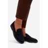 Moteriški mokasinai iš ekologiško veliūro mėlyni Renelia | Mokasinai moterims | jai24.lt