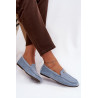 Moteriški Mokasinai Su Mažu Auksiniu Akcentu Mėlyna Sarivelle | Mokasinai moterims | jai24.lt