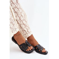 Moteriški baleto bateliai su žemu kulnu juodi Lorania 202220