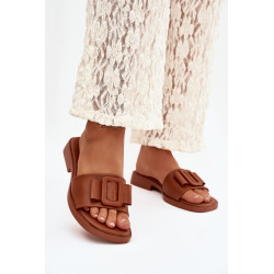 Moteriški plokšti sandalai su sagtimi Camel Melivra 202221