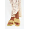 Moteriški plokšti sandalai su sagtimi Camel Melivra | Šlepetės | jai24.lt