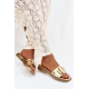 Moteriški plokšti sandalai su sagtimi Camel Melivra | Šlepetės | jai24.lt