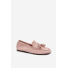 Moteriški plokšti mokasinai su kutais Šviesiai rožiniai Marilisse | Mokasinai moterims | jai24.lt