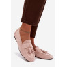 Moteriški plokšti mokasinai su kutais Šviesiai rožiniai Marilisse | Mokasinai moterims | jai24.lt