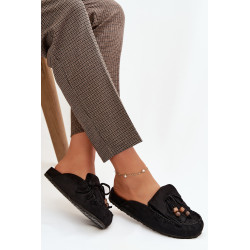 Moteriškos mule su kutais ir karoliukais Juodos Belissa 202236