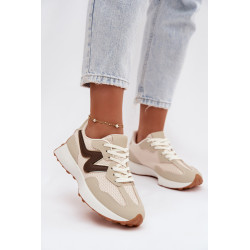 Moteriški sportbačiai ant platformos smėlio Janelora 202247