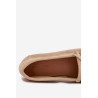 Moteriški mokasinai su raišteliais ir kutais Beige Glorina | Mokasinai moterims | jai24.lt