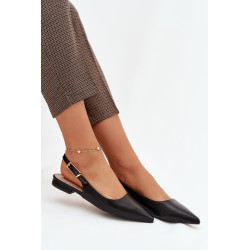 Baleto bateliai su auksine sagtimi Juodos Iverelle 202249