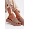 Moteriški platforminiai sandalai Tamsiai smėlio Liorisse | Šlepetės | jai24.lt