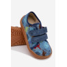 Vaikų namų šlepetės Barefoot Froddo Canvas G1700440-2 Tamsiai mėlynos | Šlepetės vaikams | jai24.lt