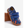 Vaikų namų šlepetės Barefoot Froddo Canvas G1700440-2 Tamsiai mėlynos | Šlepetės vaikams | jai24.lt