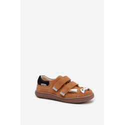 Odinių vaikų Barefoot batai su lapės motyvu Bartek 8600563 šviesiai rudi 202342