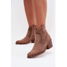Moteriški atviros kulkšnies batai su aukštu kulnu S.Barski HY61-8013 Rudi | Auliniai batai moterims | jai24.lt