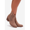 Moteriški atviros kulkšnies batai su aukštu kulnu S.Barski HY61-8013 Rudi | Auliniai batai moterims | jai24.lt