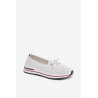 Odos Angauruotų Moteriški Loaferiai S.Barski LR61-7044 Balti | Pavasariniai batai | jai24.lt