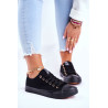 Moteriški klasikiniai sportbačiai juodai balti Ecoma | Žemi kedai moterims | jai24.lt