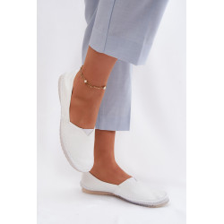 Moteriškos Odinės Balerinos Maciejka 01930-11 Balta