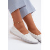 Moteriškos Odinės Balerinos Maciejka 01930-11 Balta | Atviri pusbačiai | jai24.lt